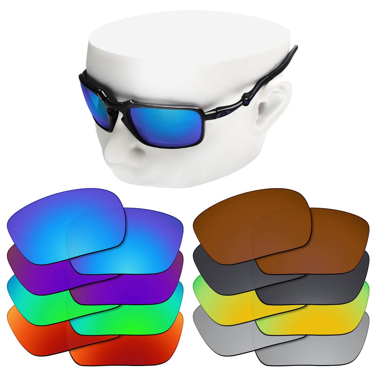 OOWLIT Premium Polarized Replacement Lenses for Oakley