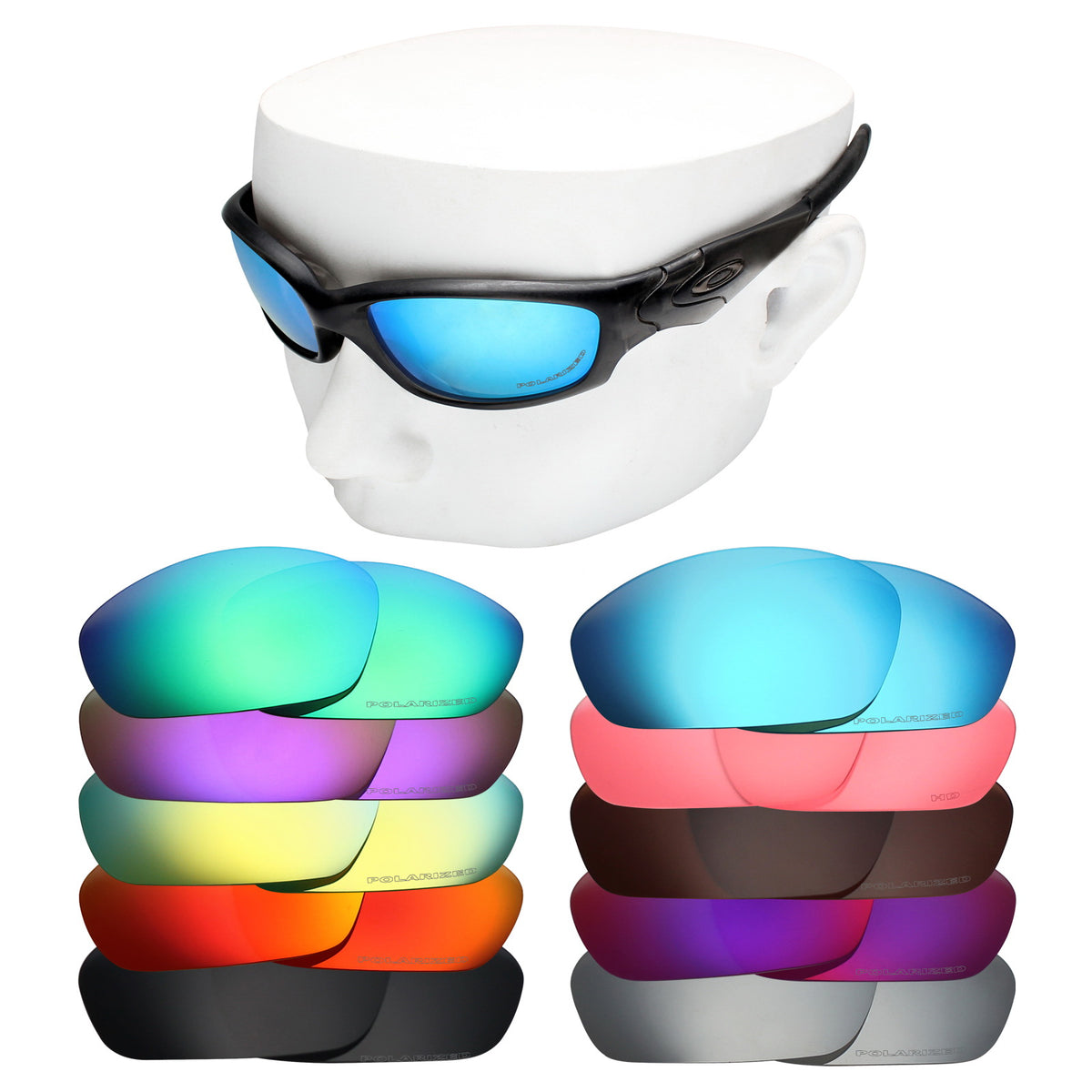 OOWLIT Premium Polarized Replacement Lenses for Oakley Straight