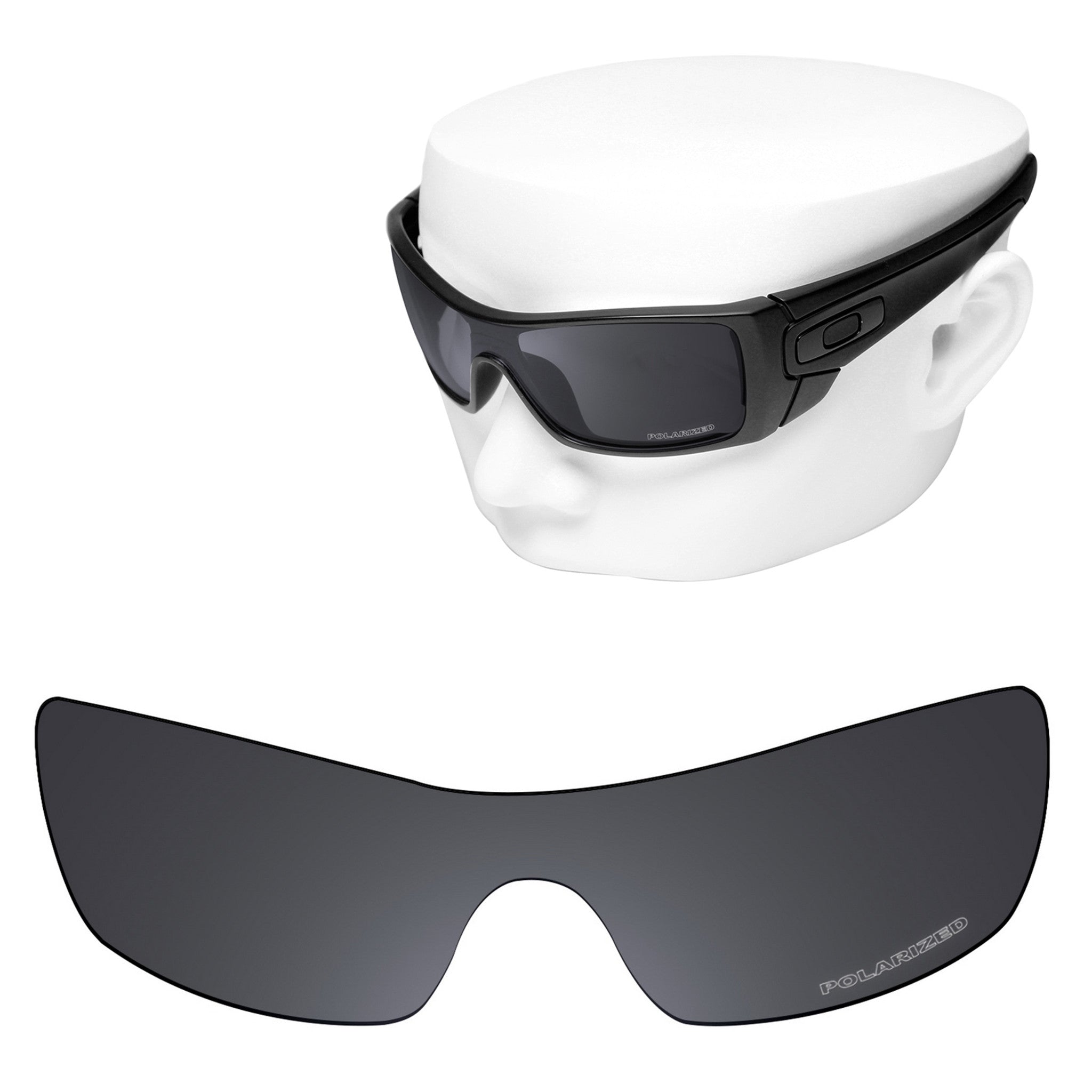 OOWLIT Premium Polarized Replacement Lenses for Oakley Batwolf Sunglasses Iridium Coat Mirrored Lens Technologies 50 Lens Colors OOWLIT OPTICS