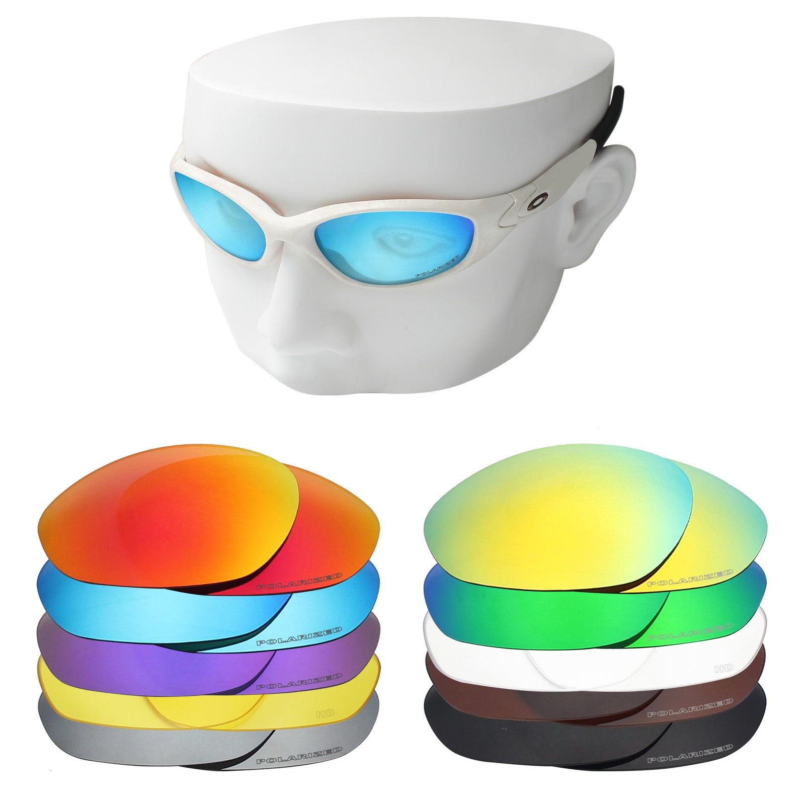 OOWLIT Polarized Replacement Lenses for Oakley Minute 2.0 Sunglasses | Iridium Coat Mirrored Lens Technologies | 50+ Lens Colors OOWLIT OPTICS