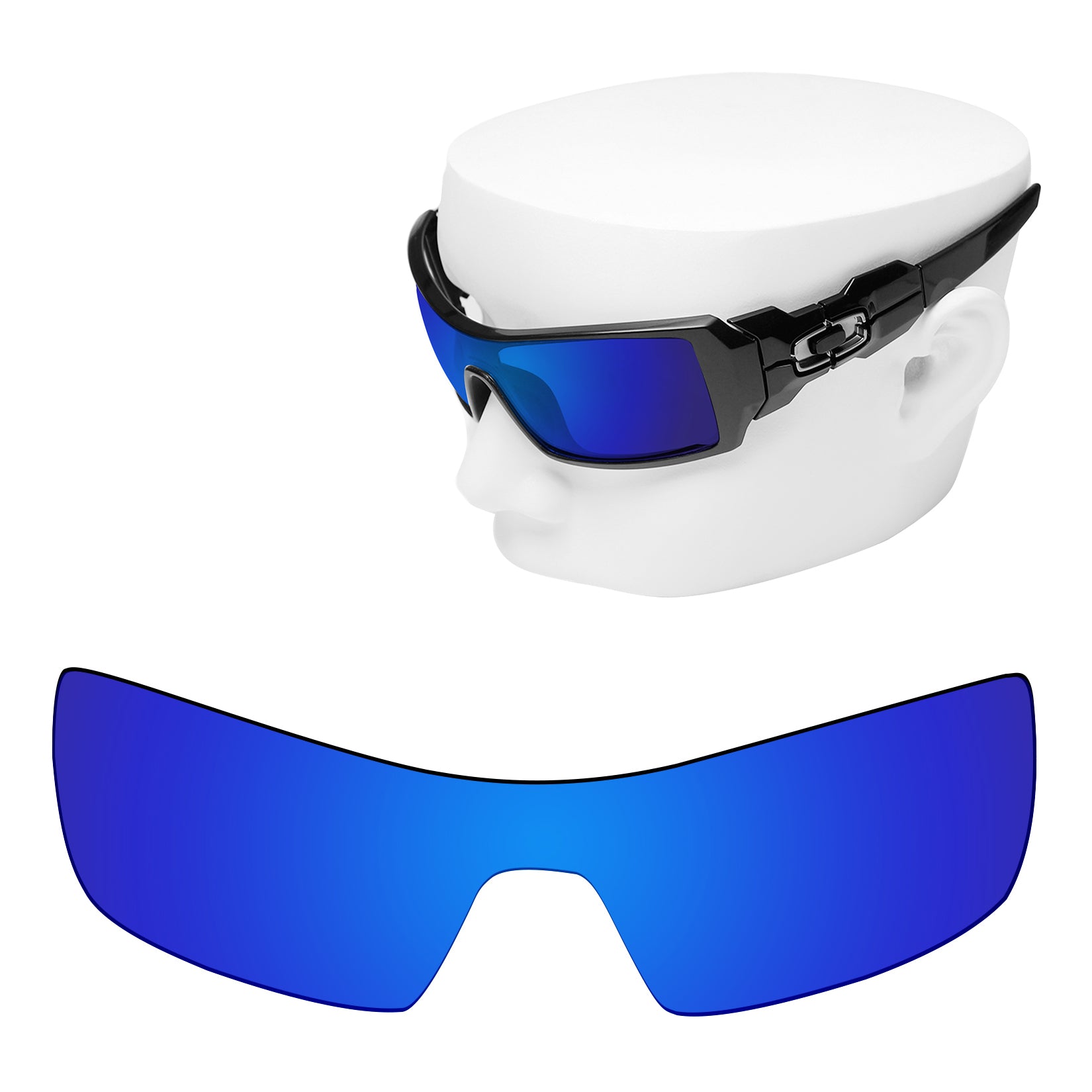 OOWLIT Premium Polarized Replacement Lenses for Oakley Oil Rig Sunglasses Iridium Coat Mirrored Lens Technologies 50 Lens Colors OOWLIT OPTICS