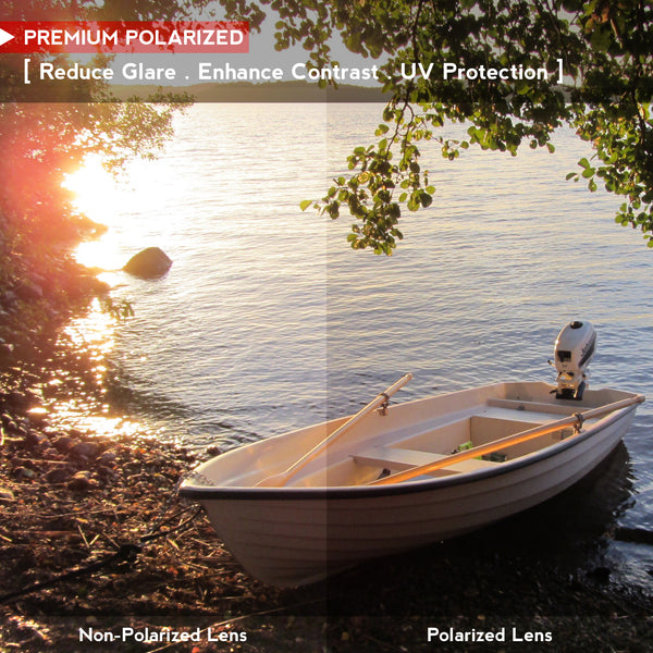 OOWLIT Replacement Lenses for Oakley Inmate Sunglass