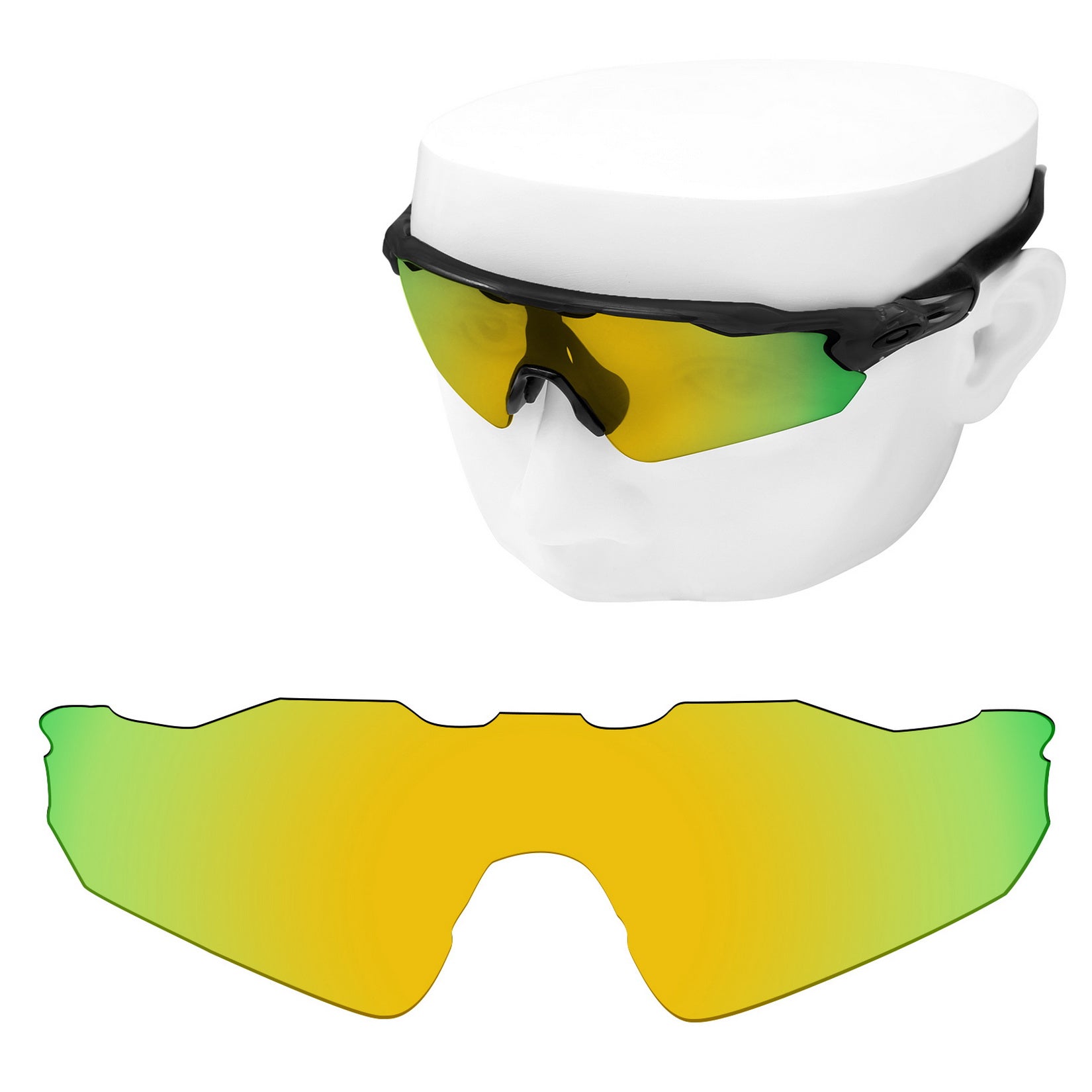 OOWLIT Premium Polarized Replacement Lenses for Oakley Radar EV Path Sunglasses Iridium Coat Mirrored Lens Technologies 50 Lens Colors OOWLIT OPTICS