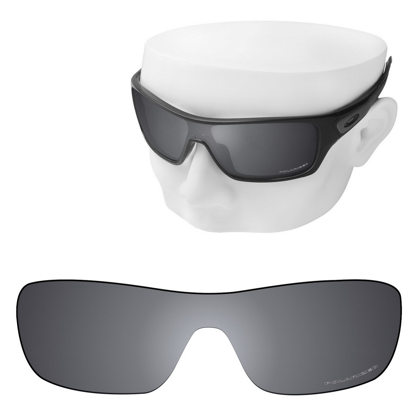 OOWLIT Premium Polarized Replacement Lenses for Oakley Turbine Rotor Sunglasses Iridium Coat Mirrored Lens Technologies 50 Lens Colors OOWLIT OPTICS